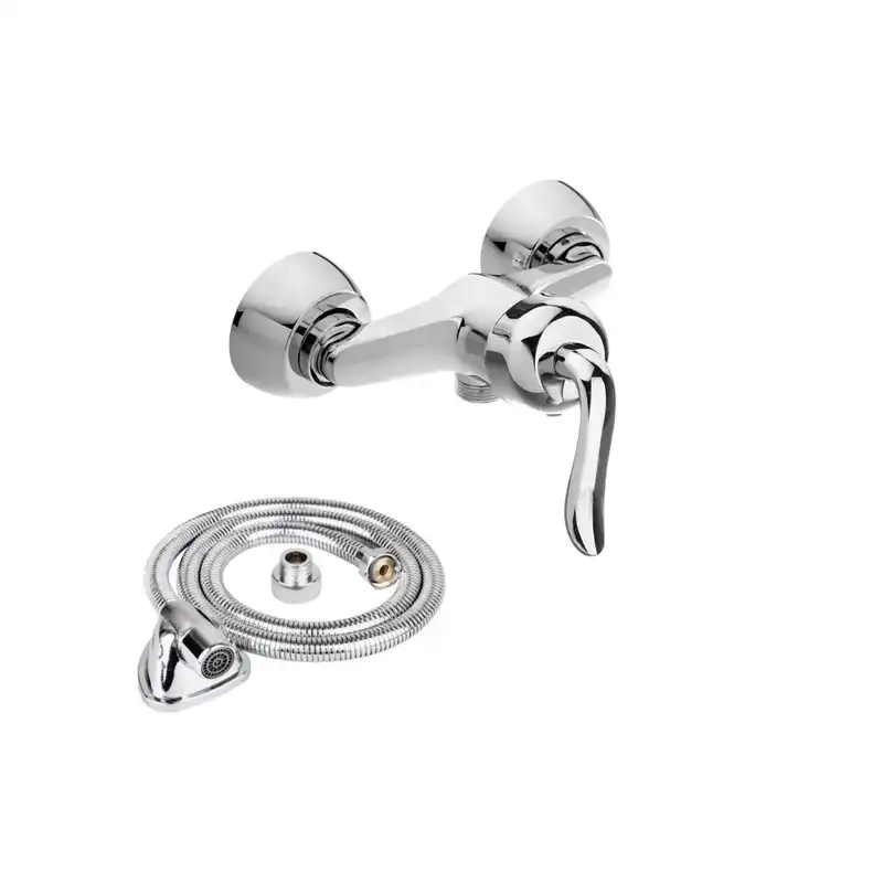 شیر سرویس بهداشتی تک متال مدل تندیس به همراه شلنگ توالت