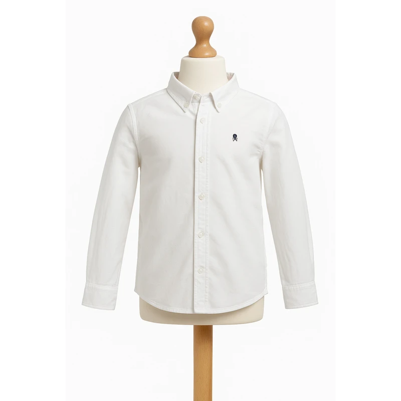 عکس شماره 2 : شومیز آستین بلند یقه برگردان دخترانه کد 7832