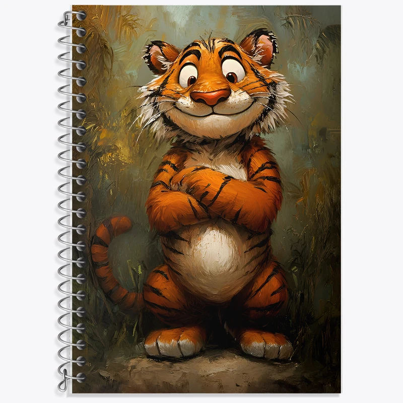 دفتر نت موسیقی 50 برگ خندالو طرح ببر بامزه کد F6534