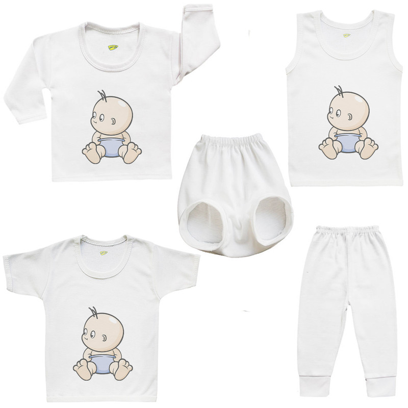 ست 5 تکه لباس نوزادی کارانس مدل SFBT-3277