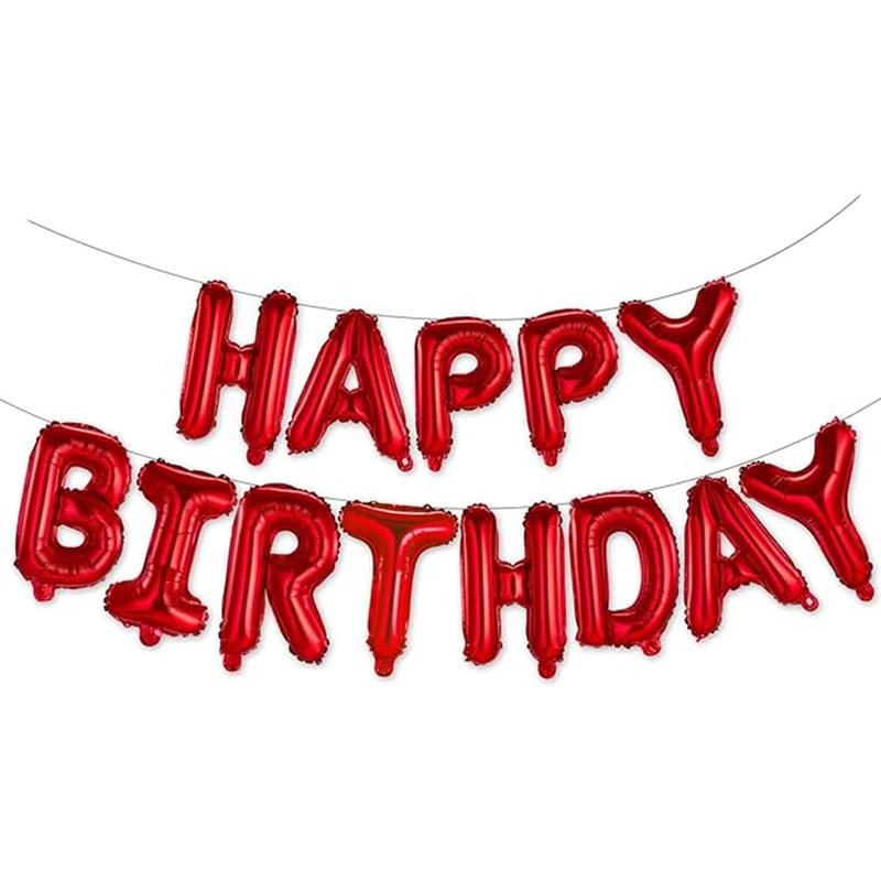 بادکنک فویلی طرح happy birthday بسته 13 عددی