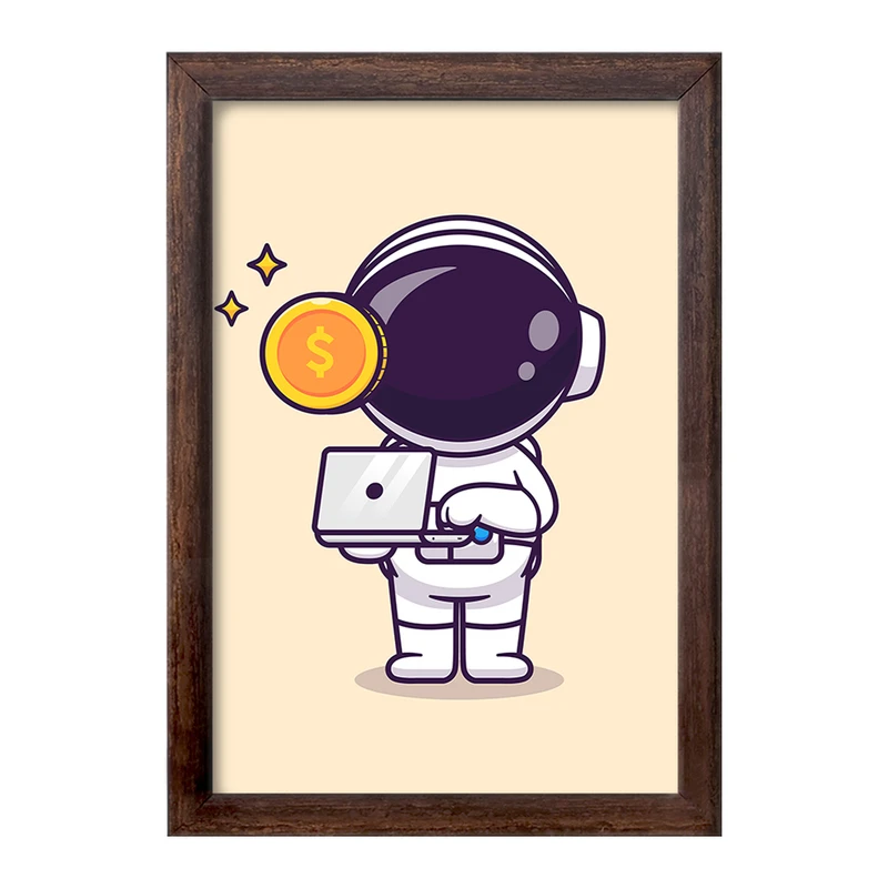 تابلو خندالو طرح فضانورد کد 25074