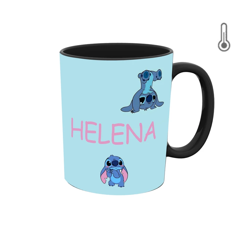 ماگ حرارتی طرح اسم هلنا مدل استیچ 