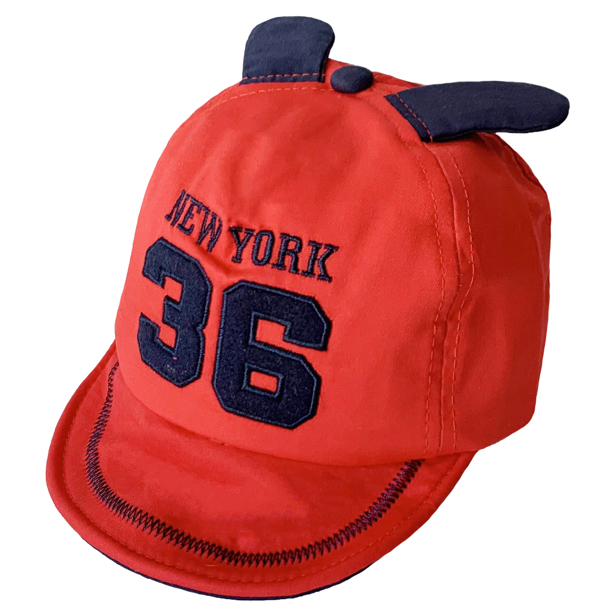 کلاه کپ نوزادی طرح NY کد FF-270