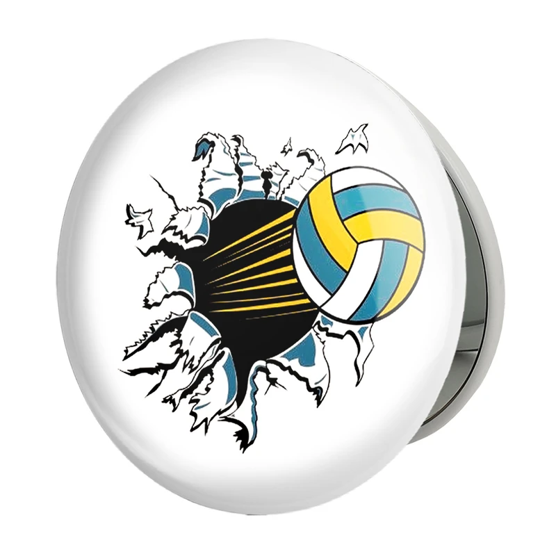 آینه جیبی خندالو طرح والیبال مدل تاشو کد 10011 