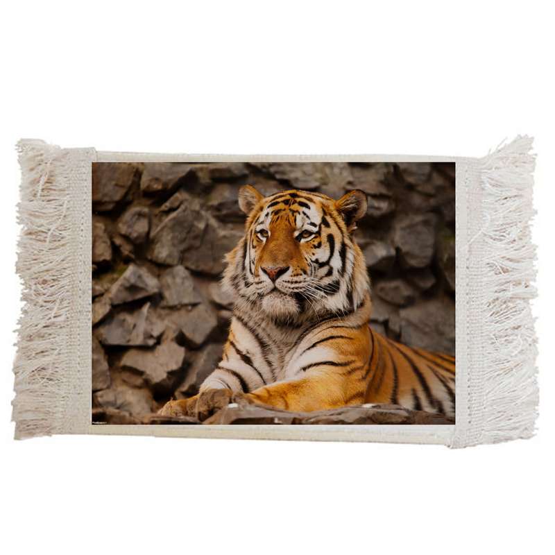 فرش ماشینی دیوارکوب مدل ببر کد J84