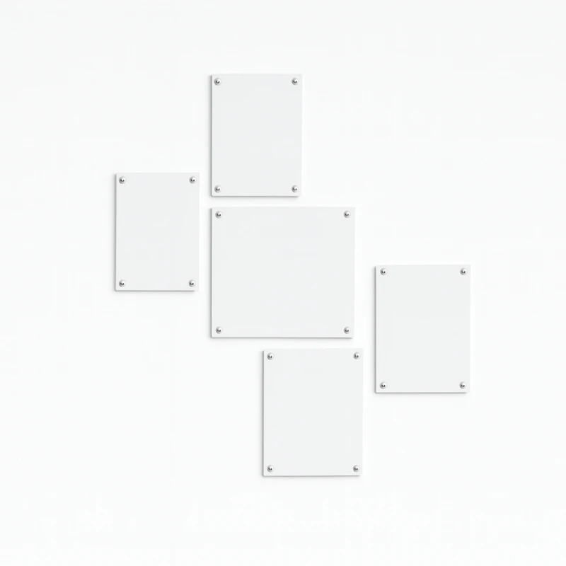 قاب عکس مدل مگنتی یخچالی سایز 7*10 و 10*10 سانتی متر مجموعه پنج عددی