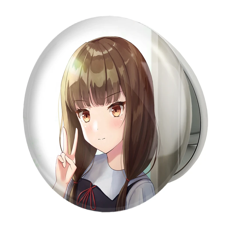 آینه جیبی خندالو طرح ماکی شیجو انیمه کاگویا ساما مدل تاشو کد 15995 