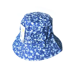 کلاه باکت دخترانه مدل جین گلدار