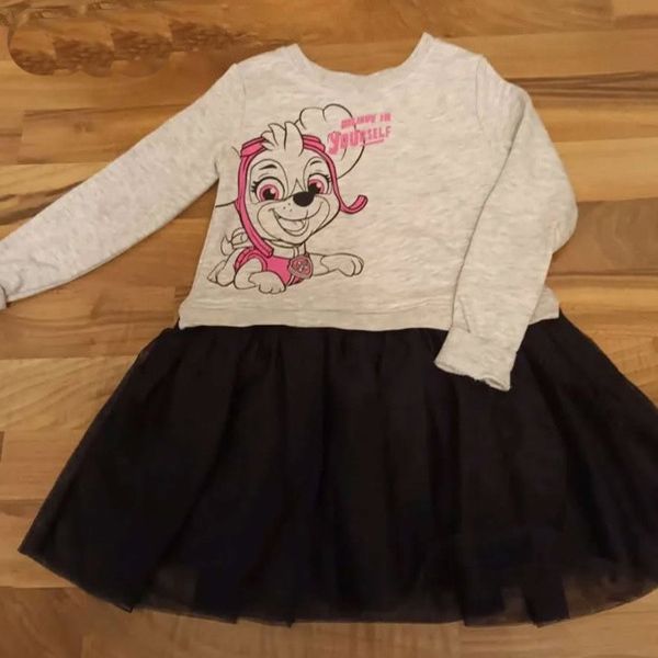 پیراهن آستین بلند دخترانه پاو پاترول مدل عروسکی 2025 - - 3