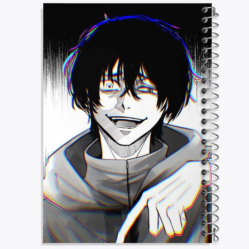 دفتر ژورنال نویسی 50 برگ خندالو مدل نقطه ای طرح یوییچی انیمه توموداچی گیم Tomodachi Game کد 18449