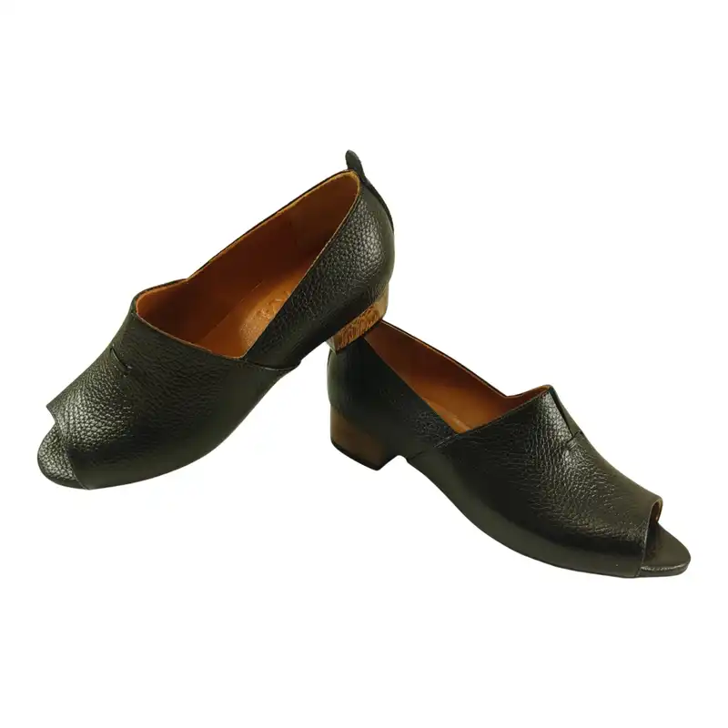 صندل زنانه مدل چرم طبیعی کد 682