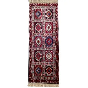 فرش دستباف کناره دو متری مدل یلمه قشقایی کد 1047