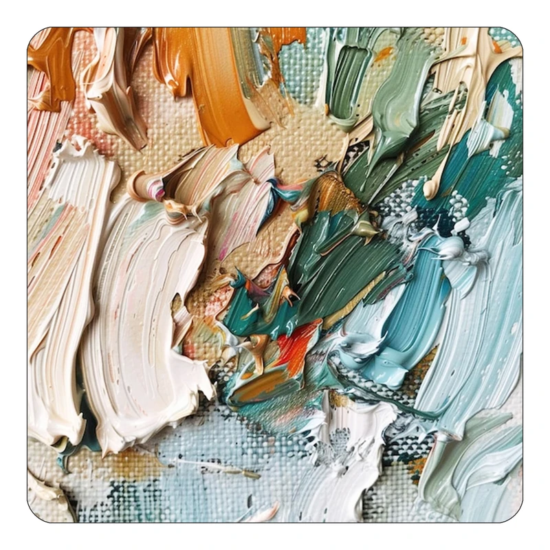 مگنت کاکتی طرح نقاشی رنگ روغن مدل mp70065