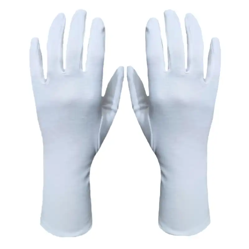 دستکش زنانه مدل پنبه رنگ سفید