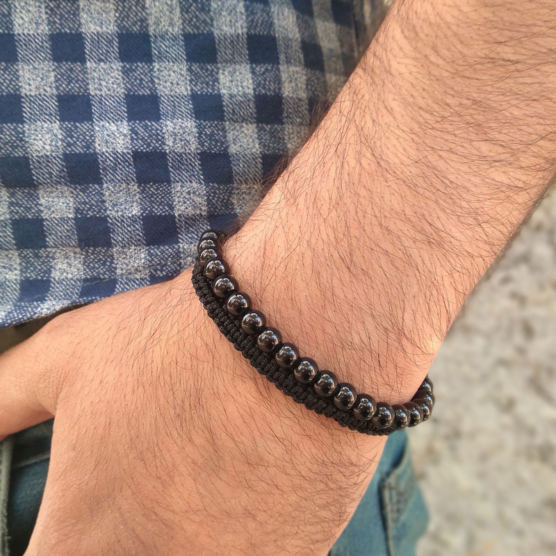 دستبند مردانه مدل HC058 مجموعه دو عددی