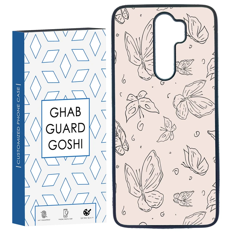 کاور قاب گارد گوشی طرح پروانه کد TPU-238 مناسب برای گوشی موبایل شیائومی Redmi Note 8 PRO