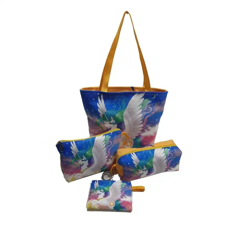 ساک لوازم کودک و نوزاد ساسویه مدل حیوانات کد 1444 مجموعه 4 عددی