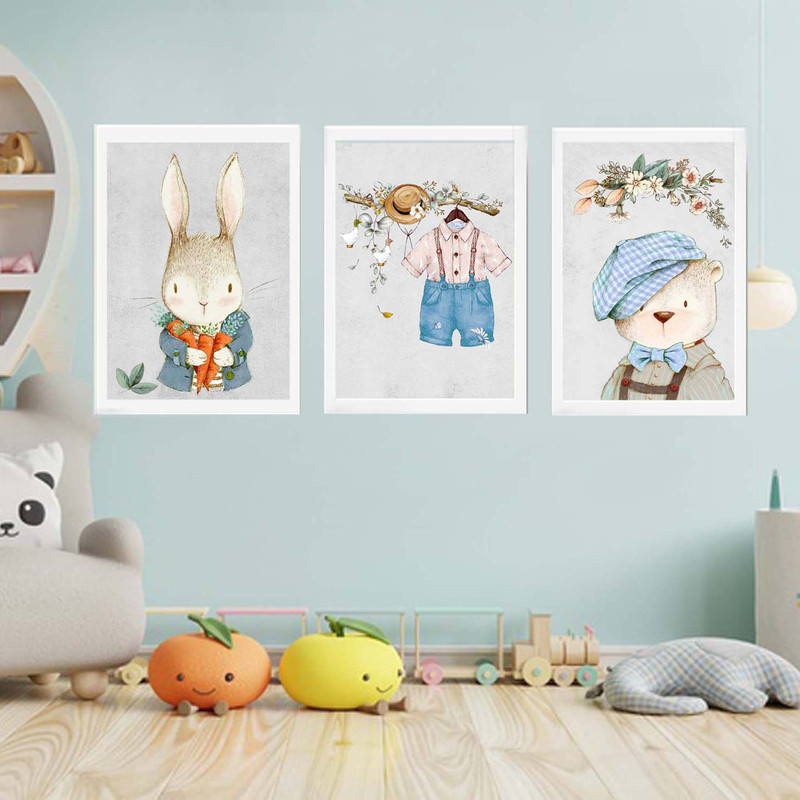 تابلو
کودک مدل خرس و خرگوش و لباس کد 34 مجموعه سه عددی