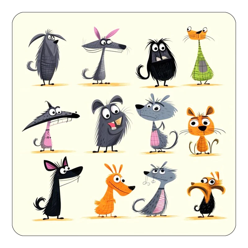 مگنت کاکتی طرح حیوانات کارتونی مدل mp27741