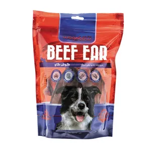 تشویقی سگ وگن بو مدل گوش گاو طعم گوشت گاو وزن 15 گرم