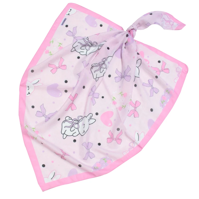 روسری دخترانه آنالیا طرح خرگوش عروسکی کد 10145