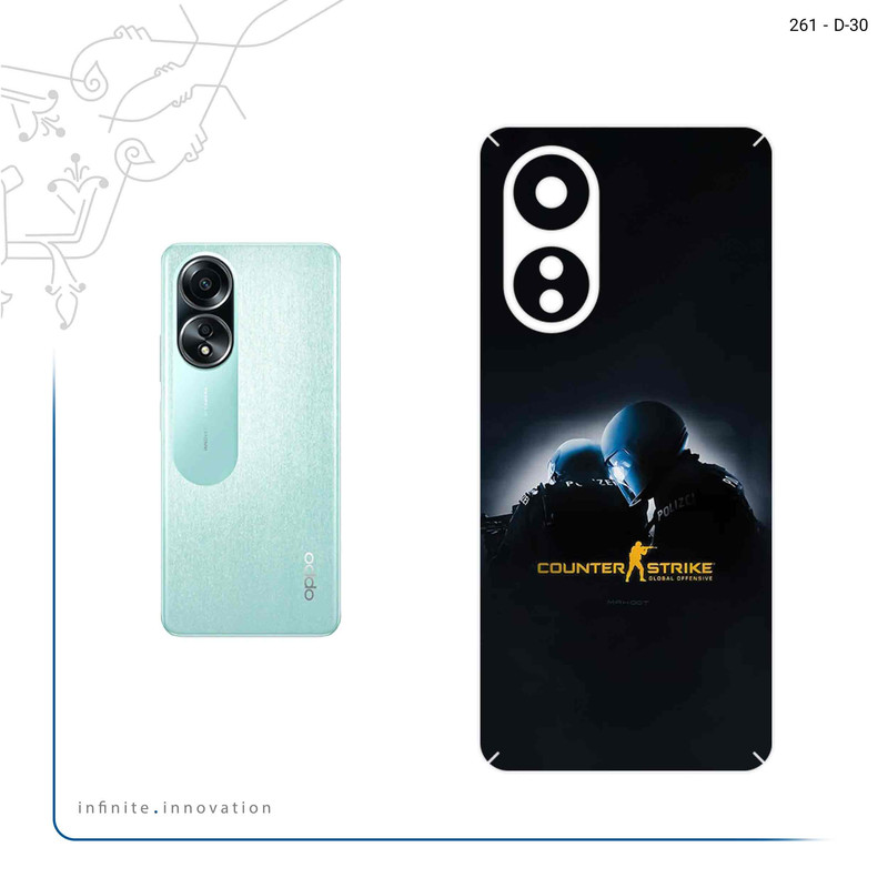 برچسب پوششی ماهوت مدل Counter_Strike مناسب برای گوشی موبایل اپو A58 4G
