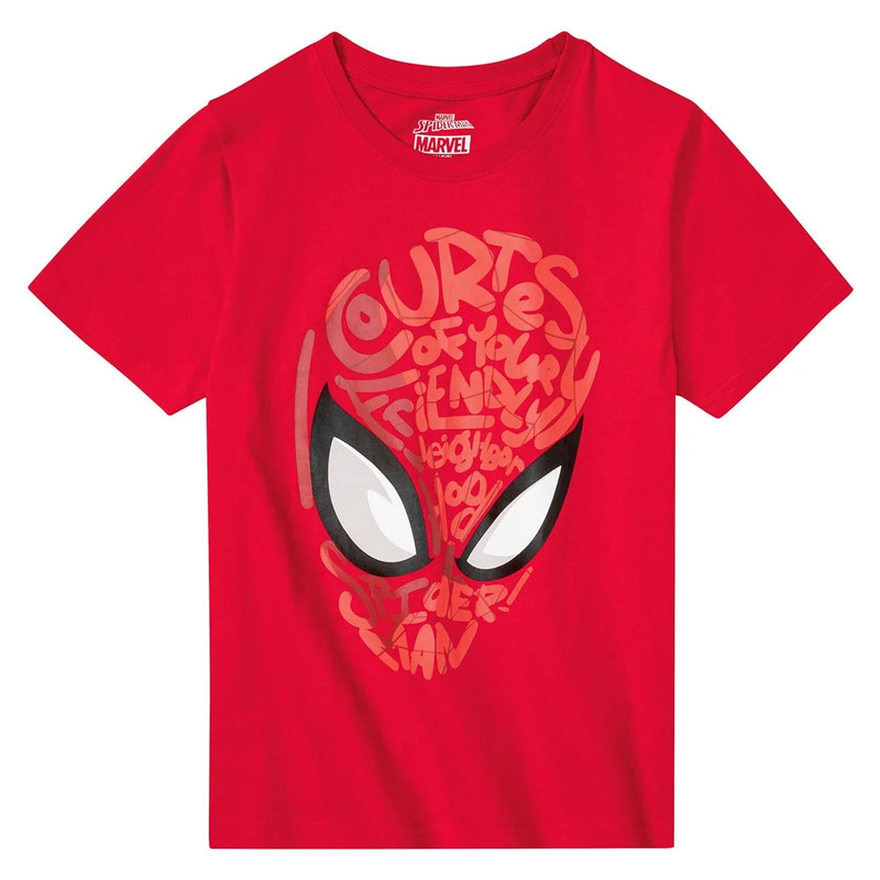 تی شرت آستین کوتاه پسرانه مارول مدل SpiderMan