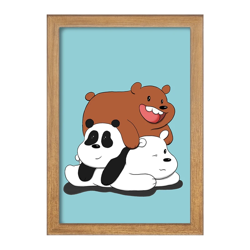 تابلو خندالو مدل انیمیشن سه خرس کله پوک کد 27637