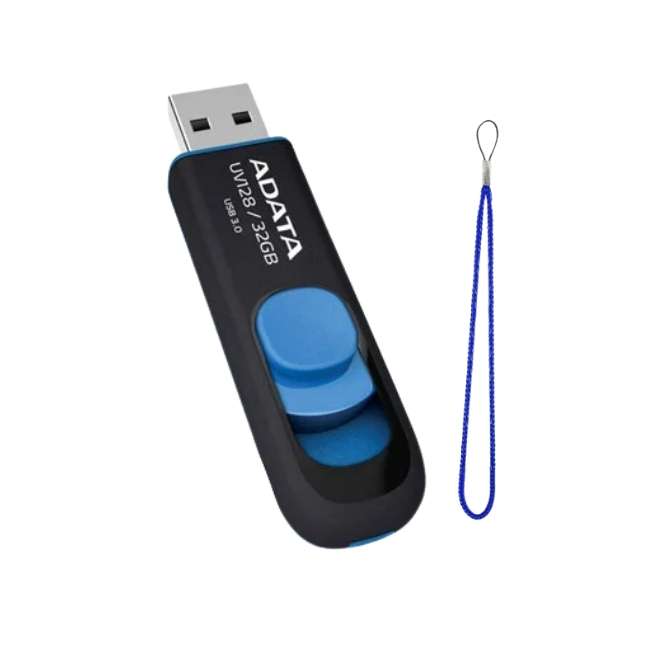 فلش مموری ای دیتا مدل UV128 ظرفیت 64 گیگابایت با رابط USB به همراه بند آویز فلش مموری ای دیتا مدل UV128 ظرفیت 64 گیگابایت با رابط USB به همراه بند آویز