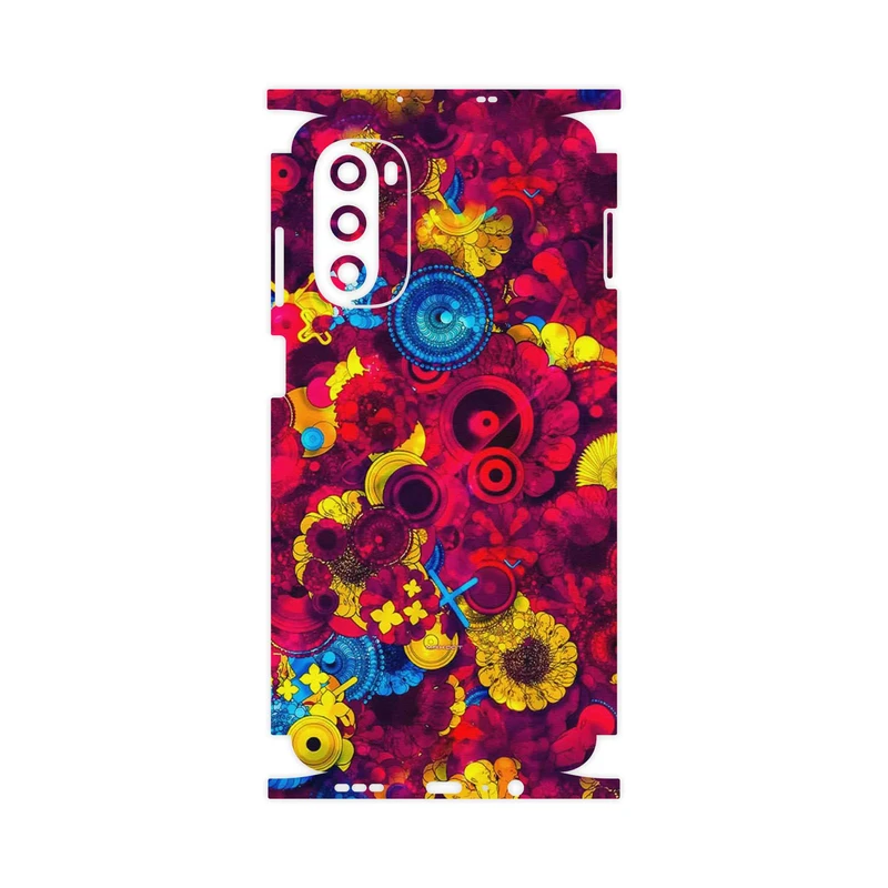 برچسب پوششی ماهوت مدل Vector Flower Garden Digital Art-FullSkin مناسب برای گوشی موبایل موتورولا Moto G52