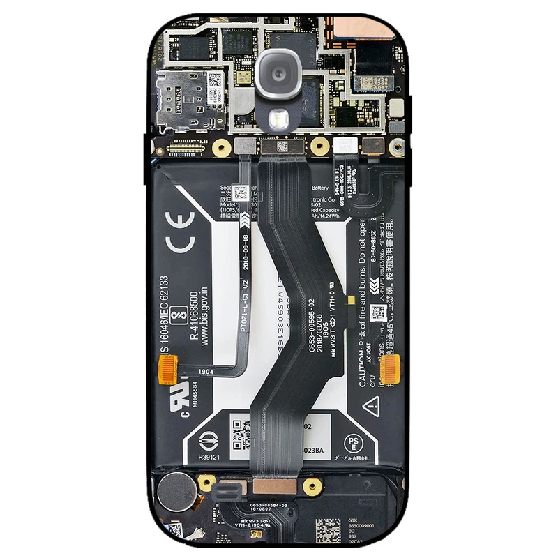 کاور مگافون طرح برد موبایل مدل 8004 مناسب برای گوشی موبایل سامسونگ Galaxy S4         