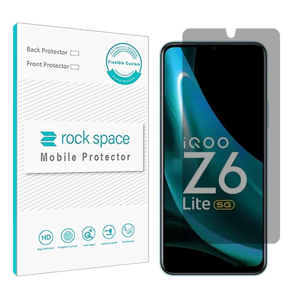 محافظ صفحه نمایش حریم شخصی راک اسپیس کد PRV مناسب برای گوشی موبایل ویوو iQOO Z6 Lite