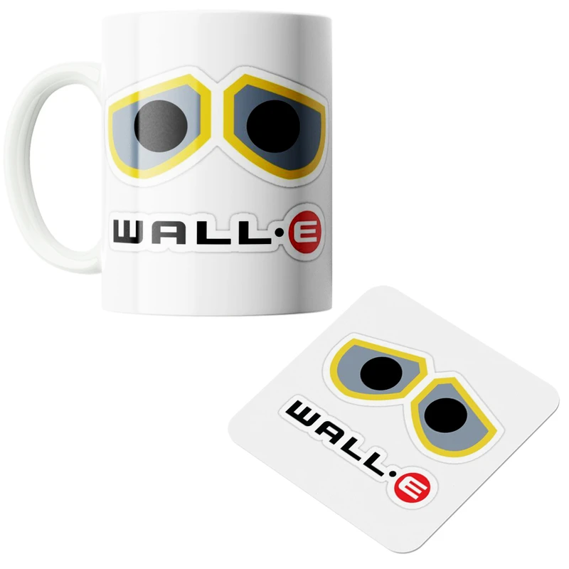 ماگ پاد آفرین مدل وال ایی کد z108 به همراه زیر لیوانی