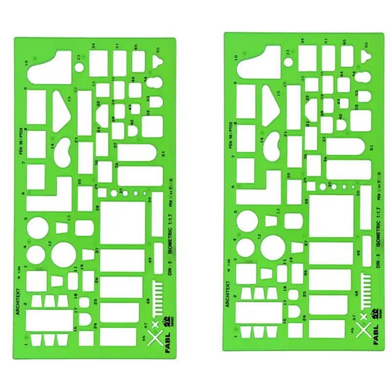 شابلون فابل مدل مبلمان مقیاس 1:50 بسته 2 عددی