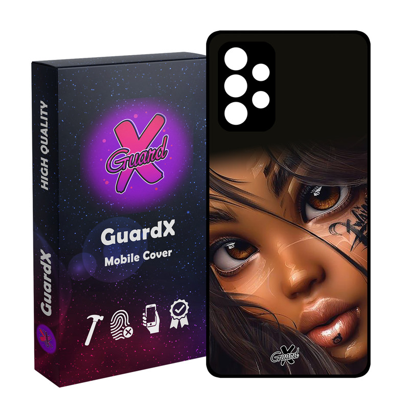 کاور گارد ایکس طرح دختر مدل Glass10365 مناسب برای گوشی موبایل سامسونگ Galaxy A32 5G