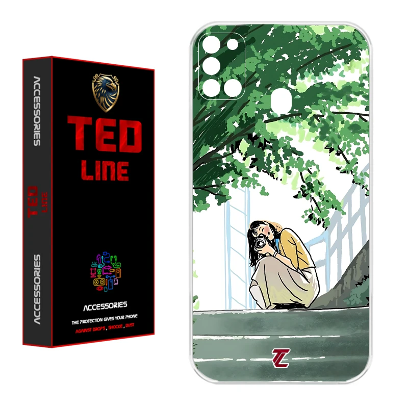 کاور تدلاین طرح دختر عکاس کد 1206 مناسب برای گوشی موبایل سامسونگ Galaxy A21S