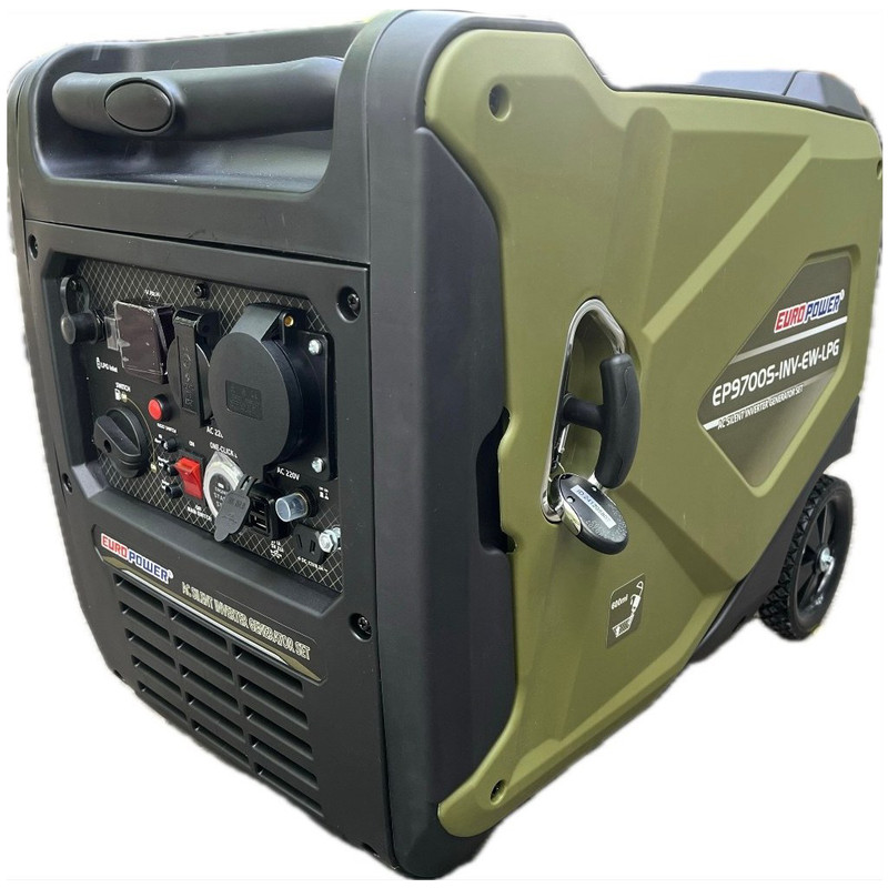 موتور برق بنزینی 9 اسب بخار یورو پاور مدل EP9700S-INV-EW-LPG