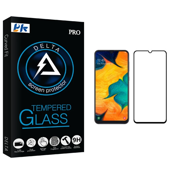محافظ صفحه نمایش پی کی مدل Delta Glass مناسب برای گوشی موبایل سامسونگ Galaxy A30