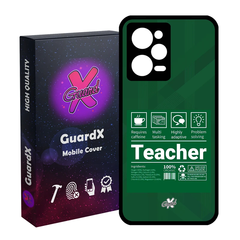 کاور گارد ایکس طرح معلم مدل Glass10537 مناسب برای گوشی موبایل شیائومی Redmi Note 12 Pro 5G/Poco X5 Pro 5G/Note 12 Pro Pro speed
