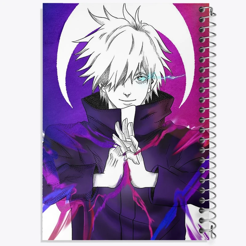 دفتر مشق 100 برگ خندالو طرح گوجو ساتورو انیمه جوجوتسو کایزن کد F755