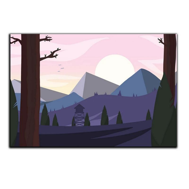 تابلو شاسی بکلیت طرح گرافیکی جنگل مدل SH-S5048