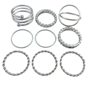 انگشتر زنانه مدل R4190 مجموعه 9 عددی