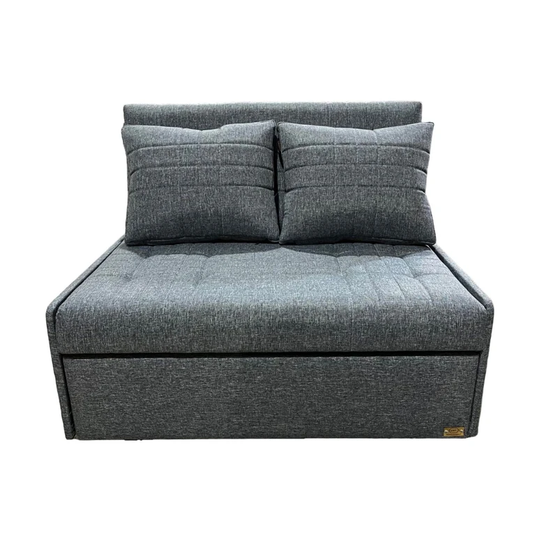 مبل تختخوابشو 2 نفره اورنگ مدل ریلی بدون دسته 