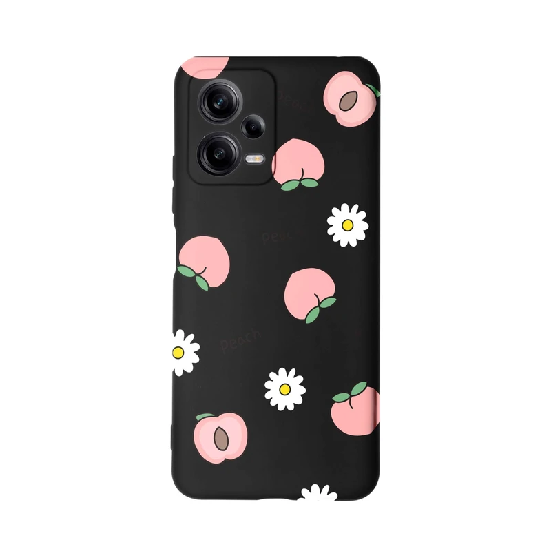 کاور قاب گارد طرح هلو صورتی کد t5508 مناسب برای گوشی موبایل شیائومی Redmi Note 12 Pro 5G