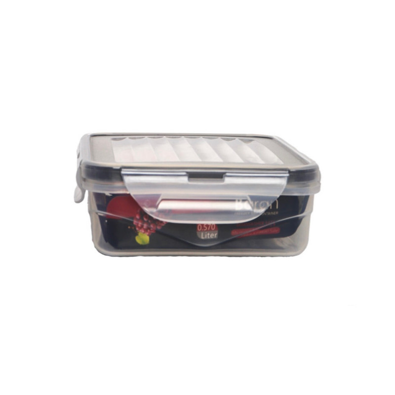 ظرف نگهدارنده با بدنه پلاستیک شفاف باران مدل M12409 مناسب برای قرار دادن در یخچال و فریزر و ماکروویو 