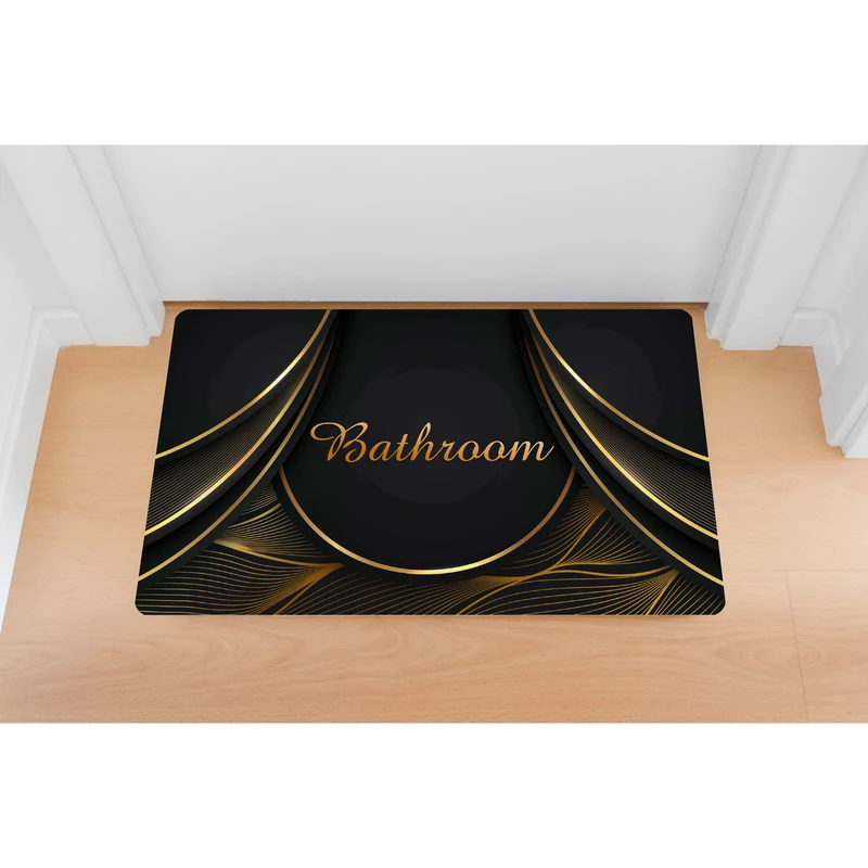 پادری مدل حمام رویه مخمل کد S410 سایز 75x45 سانتی متر