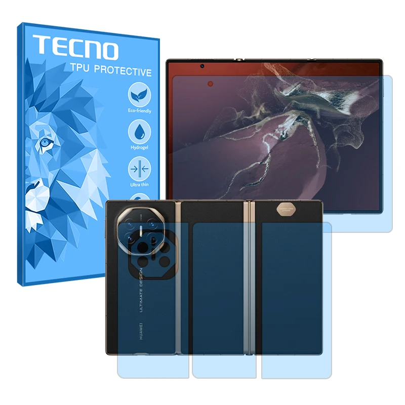 محافظ صفحه نمایش بلوکات تکنو مدل Eye Care مناسب برای گوشی موبایل هوآوی Mate XT Ultimate به همراه محافظ پشت گوشی