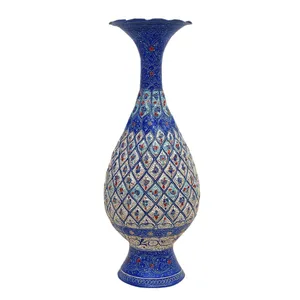 گلدان میناکاری اسماعیلی طرح نقش برجسته کد 841159-6