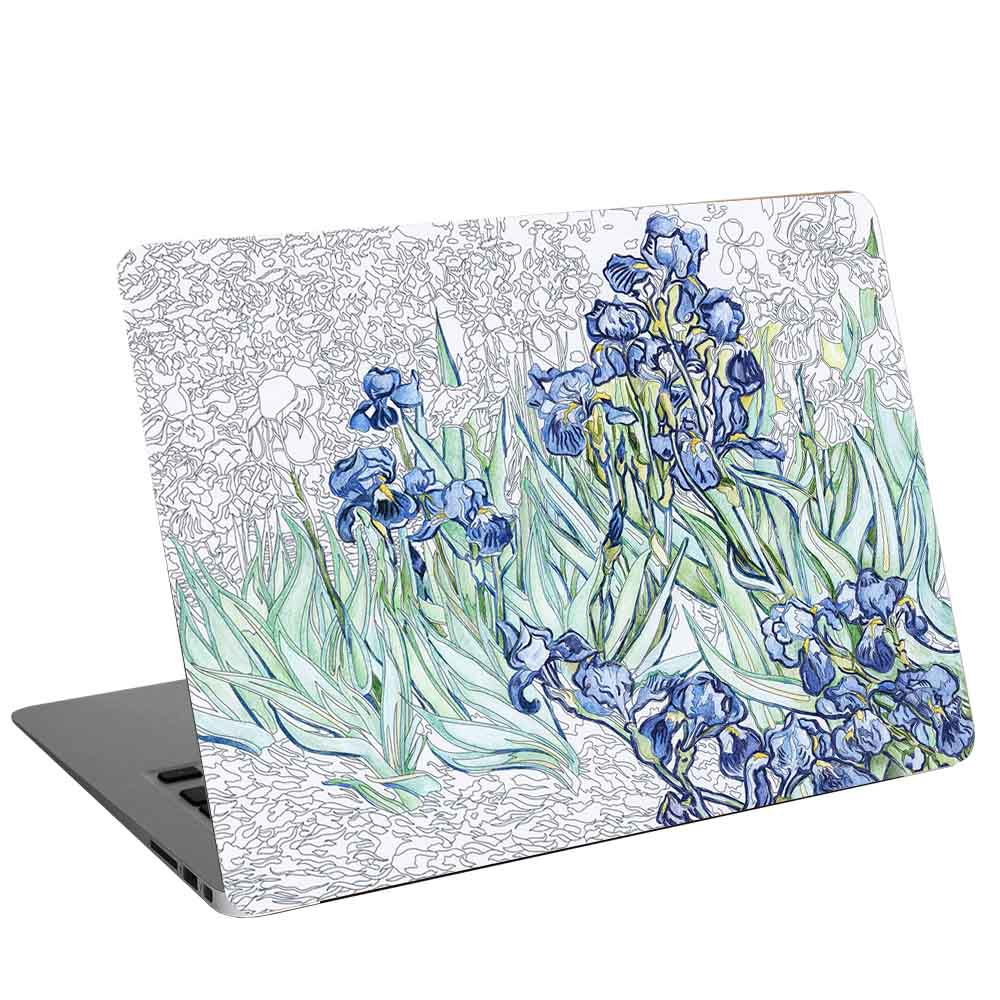 استیکر لپ تاپ طرح Irises 1889 by Vincent van Gogh کد cl-305 مناسب برای لپ تاپ 15.6 اینچ
